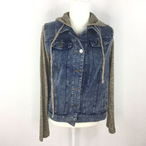 Leshop Women Hoodie Jacket Coat Blue Size Small - Picture 1 of 6